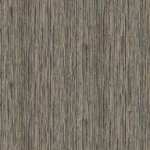 Justina Metallic Faux Vertical Grasscloth Stria Wallpaper
