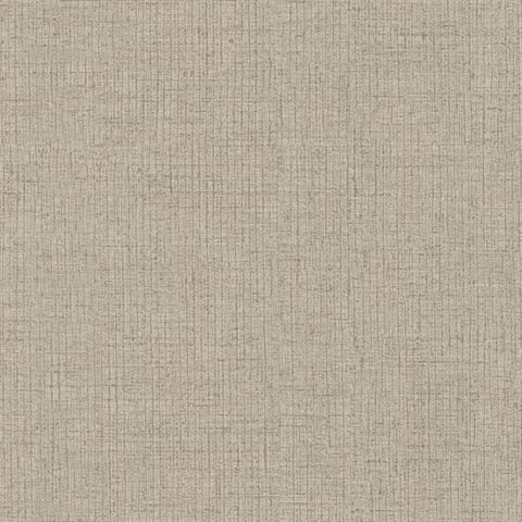 Jute Rugged Crosshatch Woven Linen Wallpaper