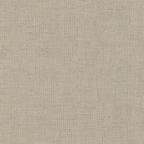 Jute Rugged Crosshatch Woven Linen Wallpaper