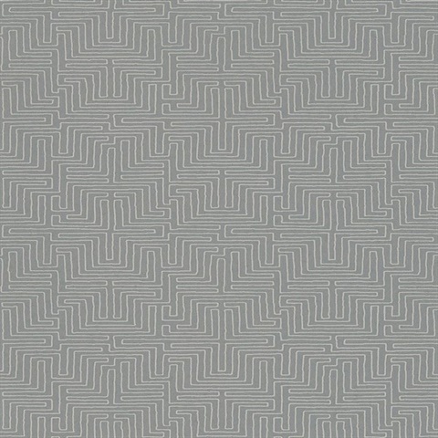 Kairo Grey Geometric Wallpaper