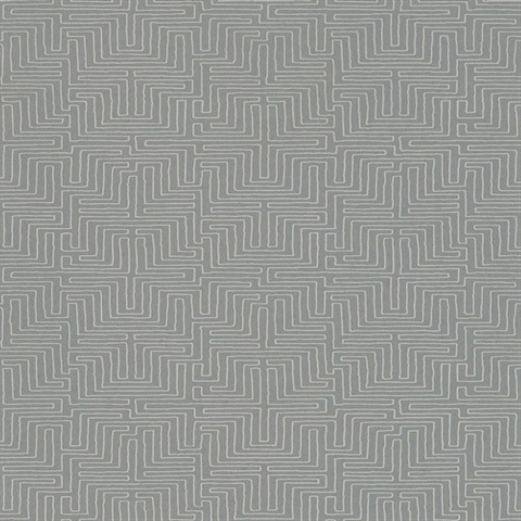 Kairo Grey Geometric Wallpaper