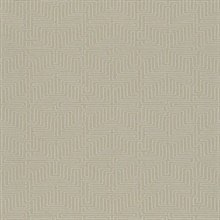 Kairo Taupe Geometric Wallpaper