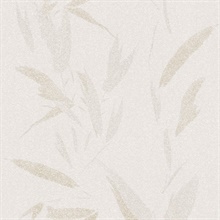 Kaiya Cream Leaves Wallpaper