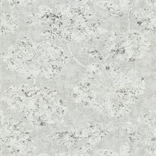 Kala Platinum Floral Metallic Wallpaper