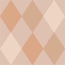 Kalas Rose Block Print Diamond Wallpaper