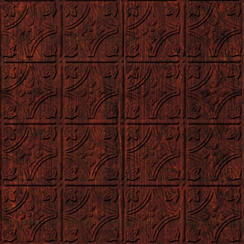 Kaleidoscope Ceiling Panels Burgundy Grain