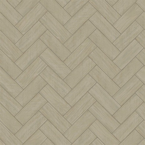 Kaliko Green Wood Textured Herringbone Wallpaper