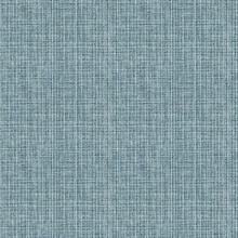 Kantera Blue Faux Fabric Weave Texture Wallpaper