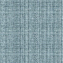 Kantera Blue Faux Fabric Weave Texture Wallpaper
