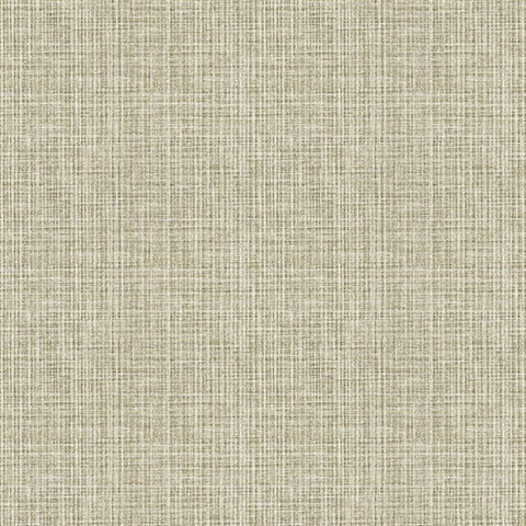 Kantera Chestnut Faux Fabric Weave Texture Wallpaper