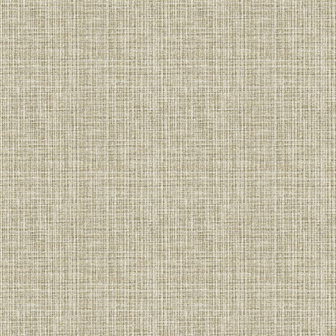 Kantera Chestnut Faux Fabric Weave Texture Wallpaper