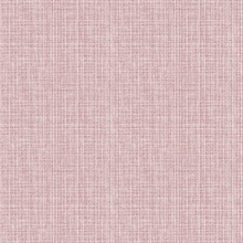 Kantera Pink Faux Fabric Weave Texture Wallpaper