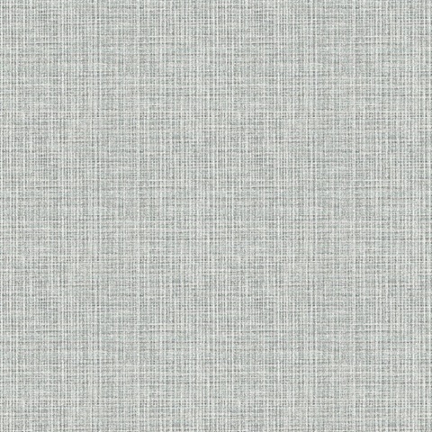 Kantera Turquoise Faux Fabric Weave Texture Wallpaper