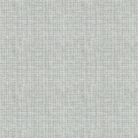 Kantera Turquoise Faux Fabric Weave Texture Wallpaper