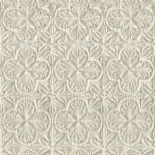 Karachi Aqua Wooden Damask Wallpaper