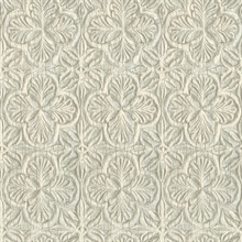 Karachi Aqua Wooden Damask Wallpaper