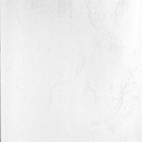 Karimah White Jacobean Wallpaper