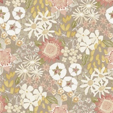 Karina Neutral Watercolor Wildflower Floral Wallpaper