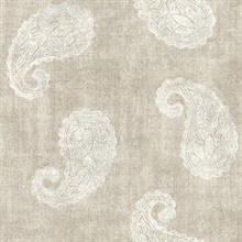 Kashmir Beige Paisley