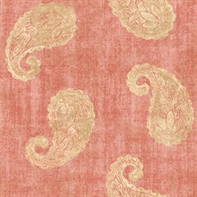 Kashmir Coral Paisley