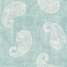 Kashmir Teal Paisley