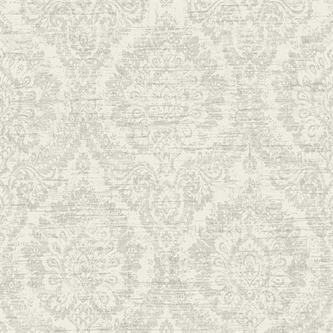 Kauai White Damask
