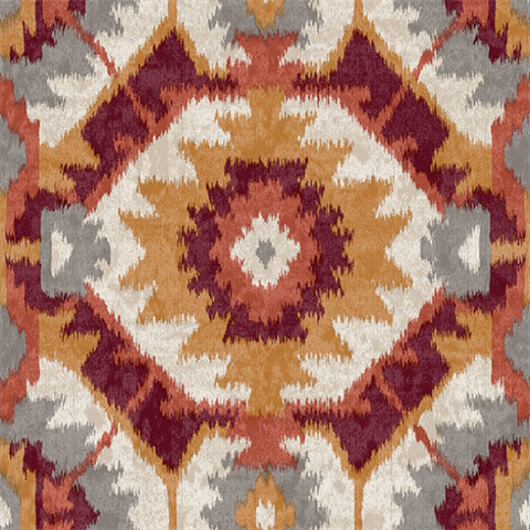 Kazac Orange Shibori Wallpaper