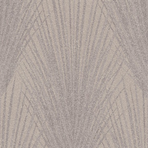 Keina Dark Beige Faded Palm Leaves Wallpaper