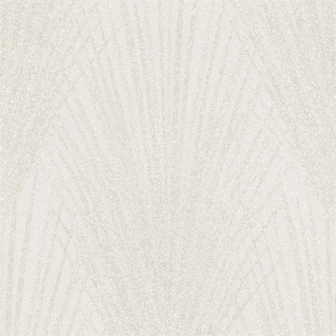 Keina Taupe Faded Palm Leaves Wallpaper