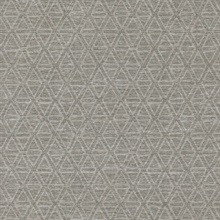 Kelce Grey Geometric Faux Grasscloth Wallpaper