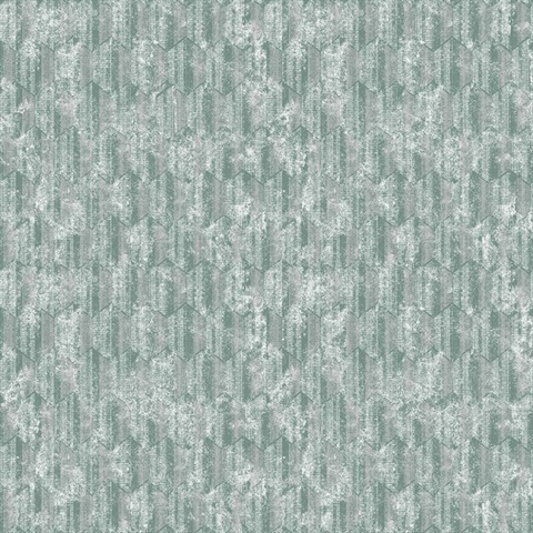 Kendall Teal Geometric Wallpaper