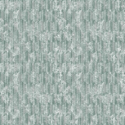 Kendall Teal Geometric Wallpaper