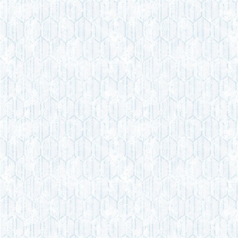 Kendall Teal Honeycomb Geometric Wallpaper