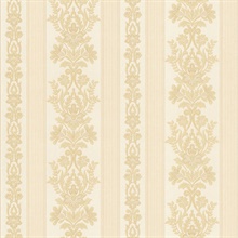 Kensington Beige Damask Stripe