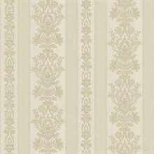 Kensington Light Green Damask Stripe