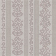 Kensington Mauve Damask Stripe