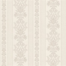 Kensington Off-White Damask Stripe