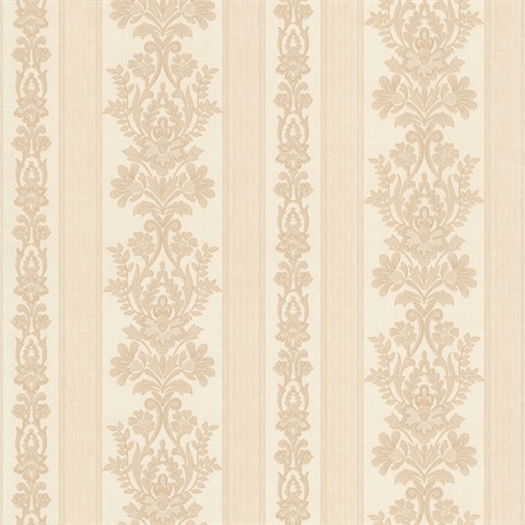 Kensington Pearl Damask Stripe