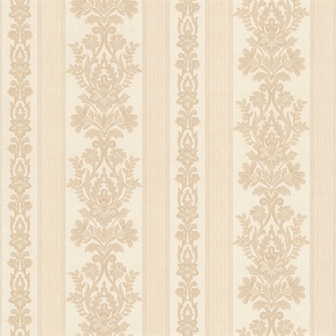 Kensington Pearl Damask Stripe