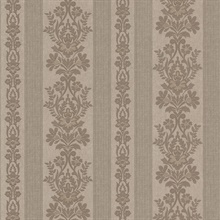 Kensington Pewter Damask Stripe