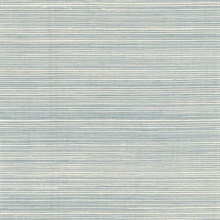 Kenter Aqua Sisal Natural Grasscloth Wallpaper