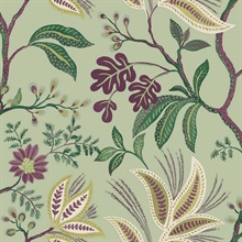 Kew Mulberry Leaf Vine Wallpaper