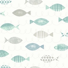 Key West Teal Sea Fish Wallpaper