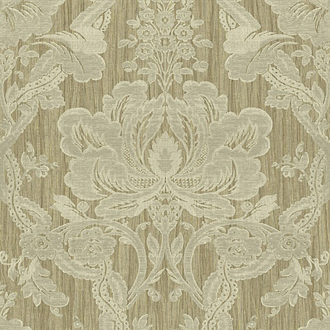 Khaki Damask