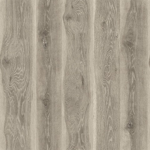 Kieri Wood Ash Brown Wallpaper