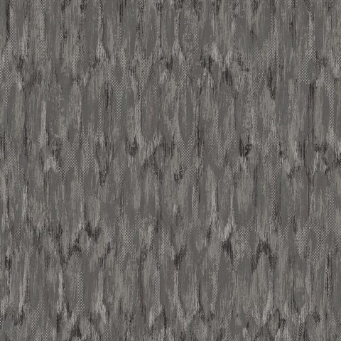 Kintana Pewter Raised Foil Abstract Trellis Wallpaper