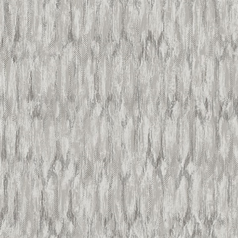 Kintana Silver Raised Foil Abstract Trellis Wallpaper