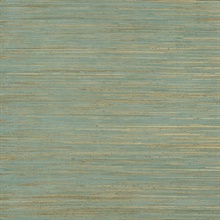 Kira Turquoise Hemp Grasscloth Wallpaper