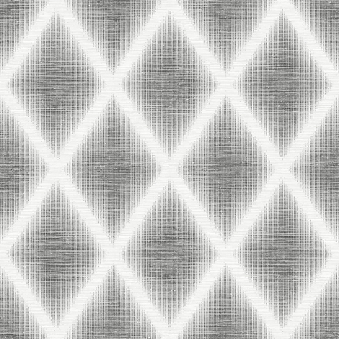 Kirana Black & White Diamond Wallpaper