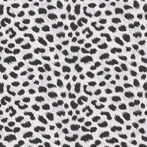 Kitty Purry White Leopard Print Wallpaper